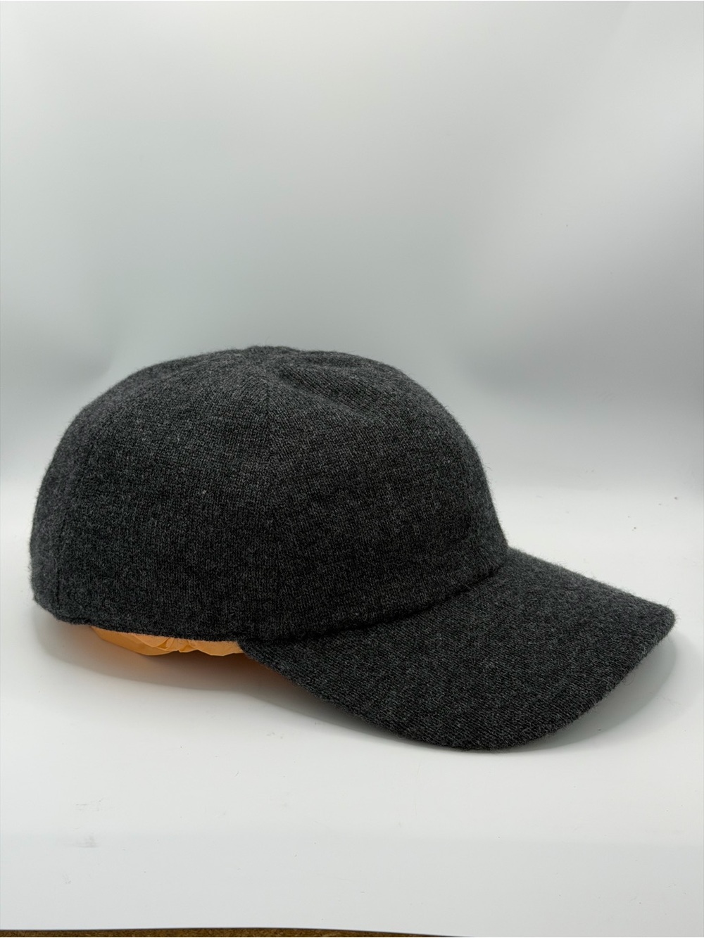 Quince Cashmere Baseball Cap Charcoal Heather M/L